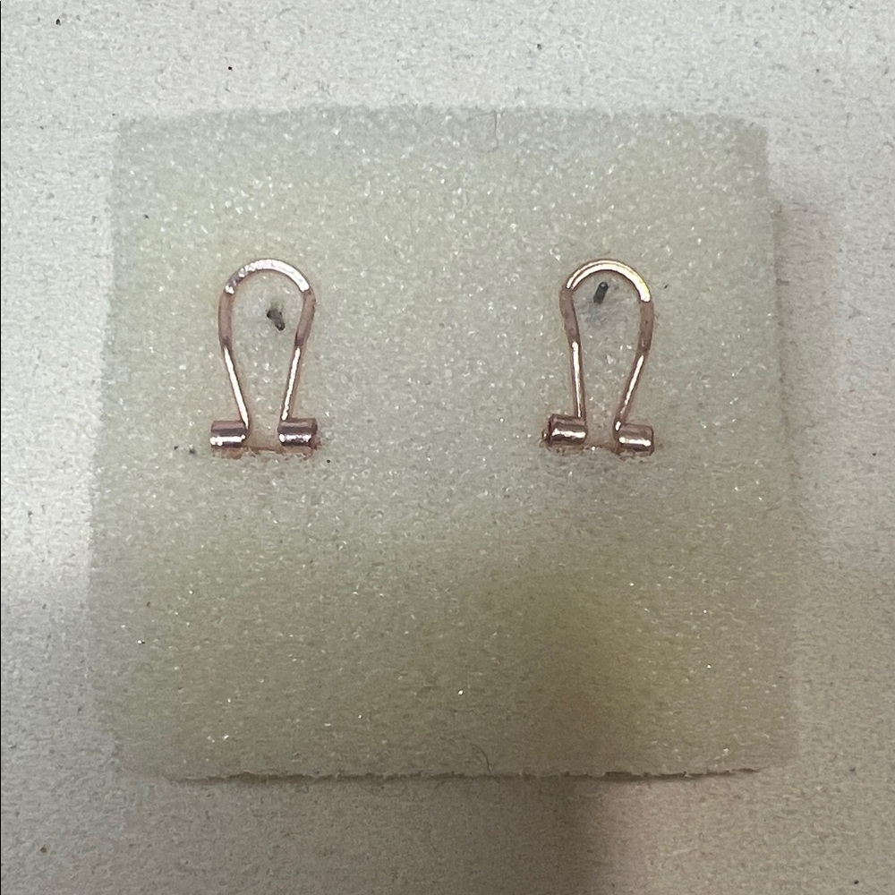 Delicate Nude Floral Cluster Stud Earrings - Picture 2 of 3